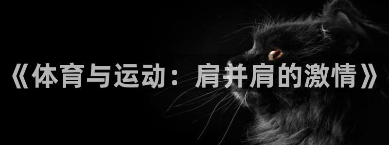 意昂kgame：《体育与运动：肩并肩的激情》
